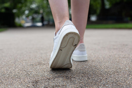 White sneakers in need of a good clean