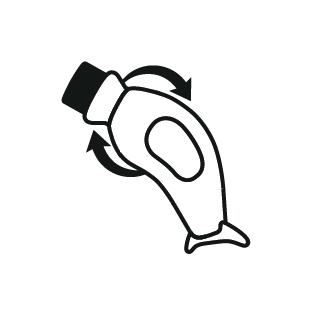 Twist  the brush-head to unlock the water flow