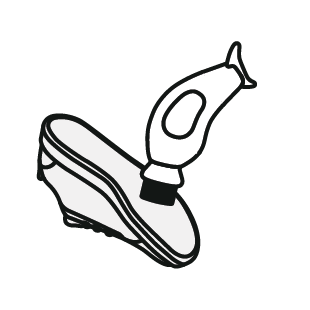 Squeeze & scrub  until your shoes look brand new