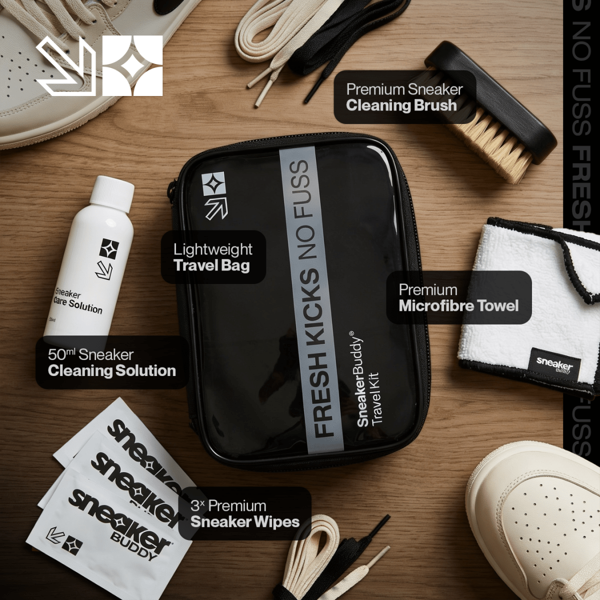 Sneaker Cleaning Travel Kit - BuddyBrands