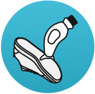 Scrape  away dried mud with the robust scraper
