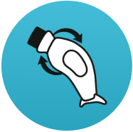 Twist  the brush-head to unlock the water flow